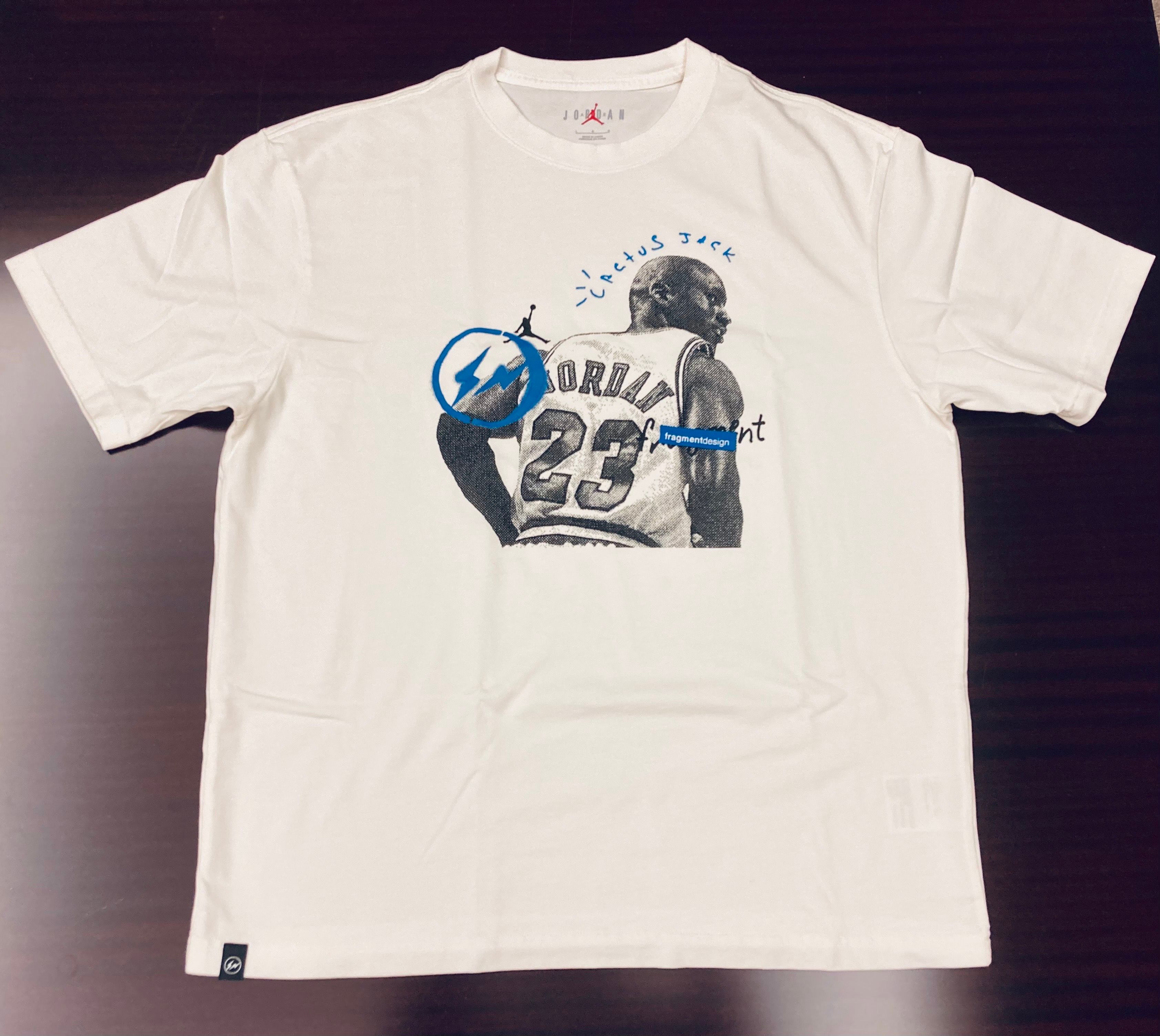 Air Jordan Travis Scott Fragment Tee "White"
