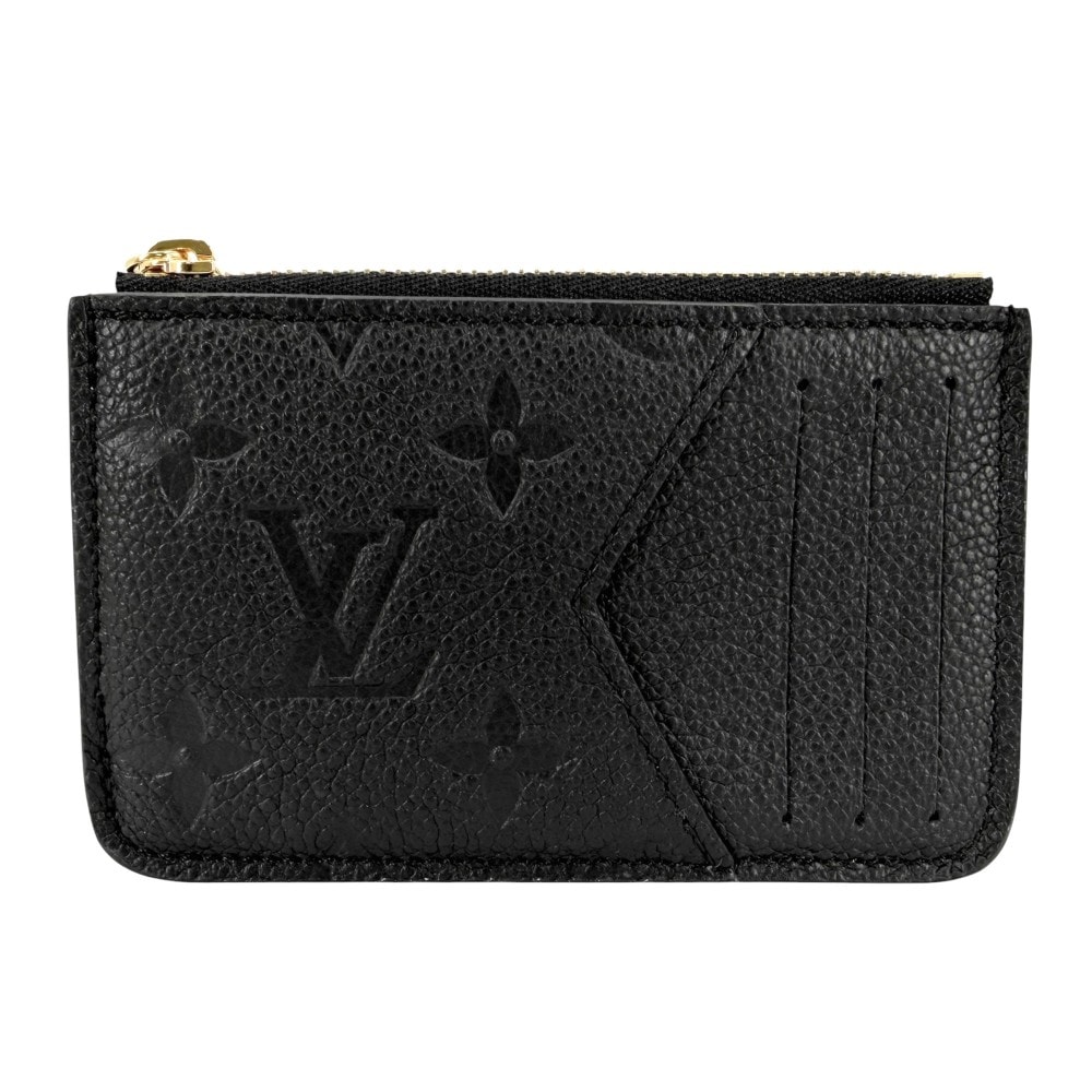 LOUIS VUITTON ルイヴィトン カードケース モノグラムアンプラント ポルト カルト・ロミー 名刺入れ 定期入れ パスケース コインケース ブラック 黒 小物 M81883    ゴールド金具 レディース 美品【中古品】