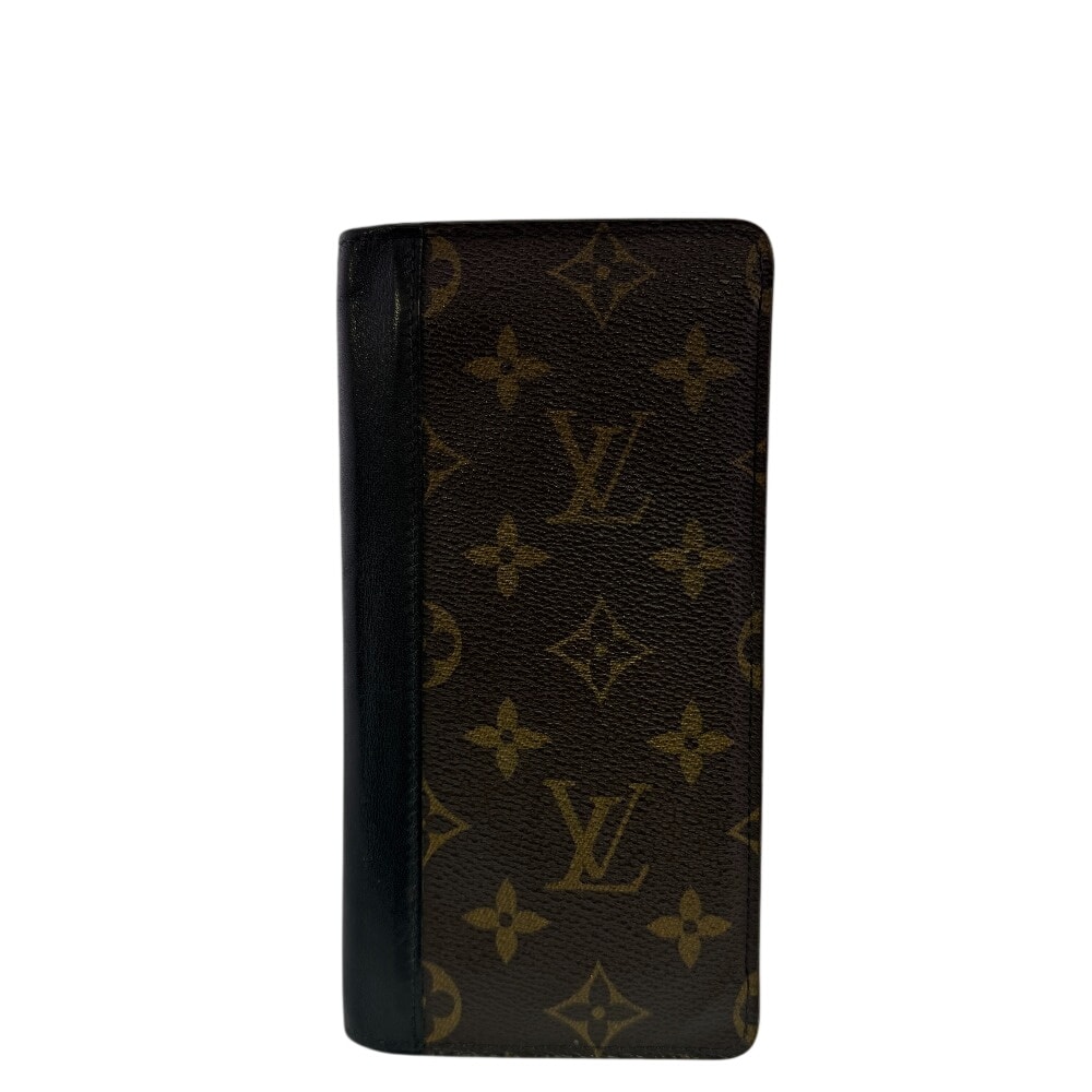ルイヴィトン LOUIS VUITTON 長財布 モノグラムマカサー ポルトフォイユ ブラザ M69410 ブラック