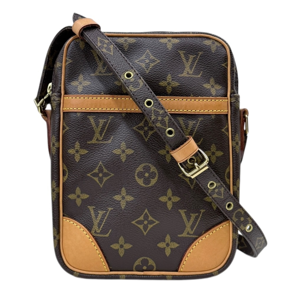 ルイヴィトン ダヌーブ モノグラム ショルダーバッグ モノグラムキャンバス M45266 ブラウン レディース LOUIS VUITTON  中古