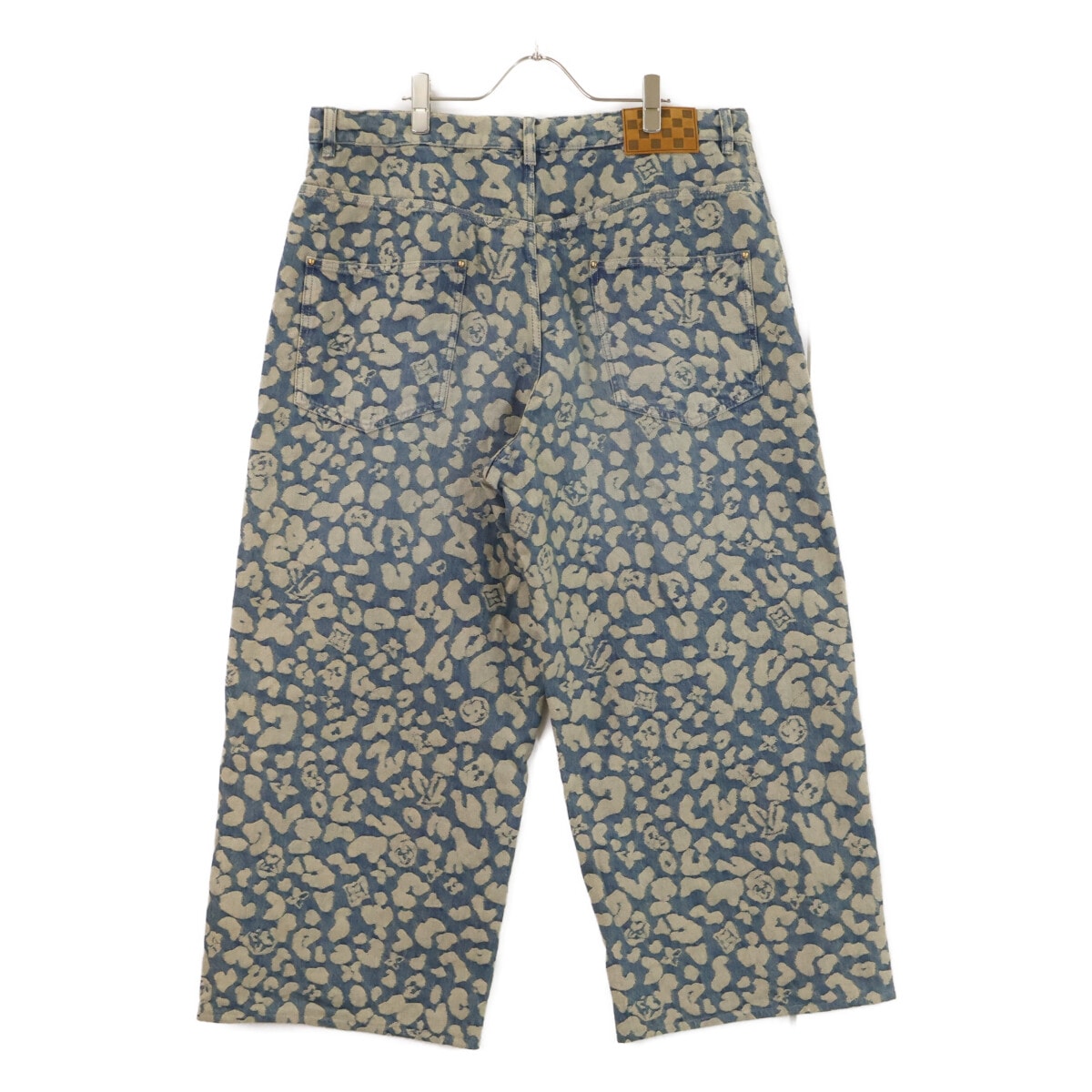 ルイヴィトン 【国内正規/25AW】RM252M XOT HTD62W 総柄 ジャカード ワークウェア ボタンフライ デニムパンツ 38