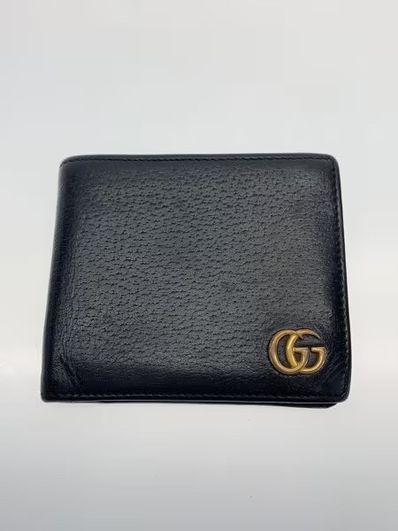 GUCCI GG Marmont Leather Coin Wallet "Black"