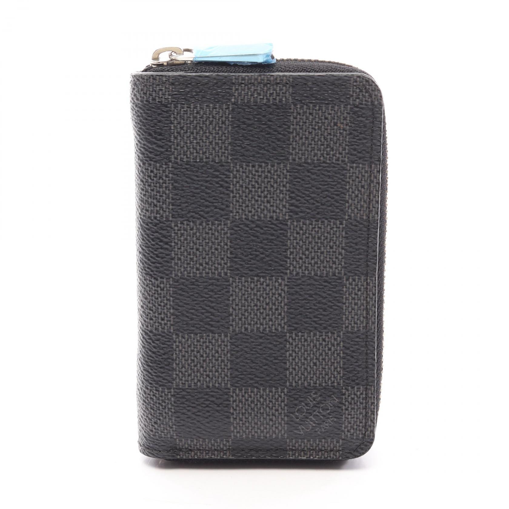ルイ・ヴィトン LOUIS VUITTON ジッピーコインパース ダミエグラフィット コインケース 財布 PVC メンズ ブラック系 N63076 【中古】