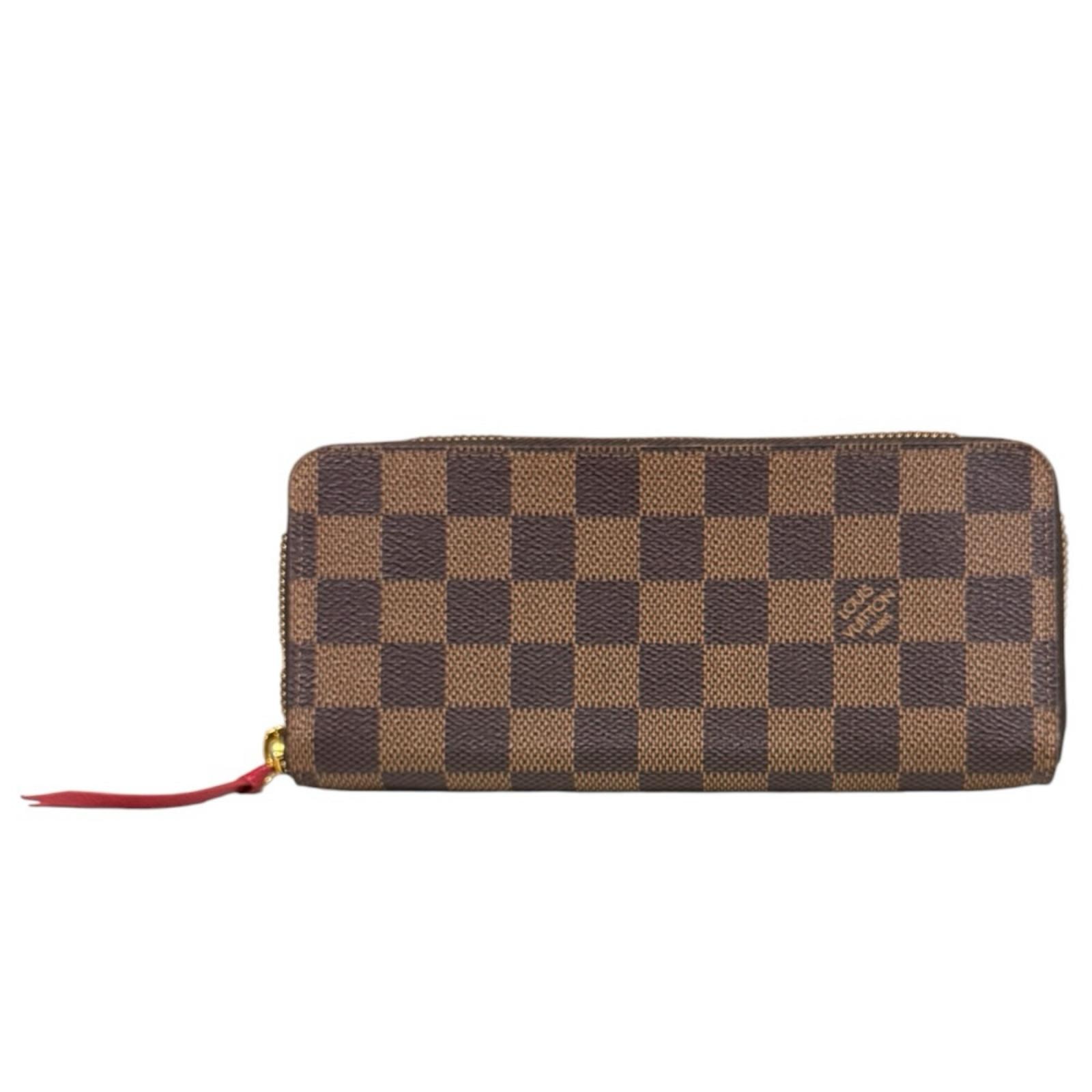 Louis Vuitton Clemence Wallet Damier Ebene "Cerise"