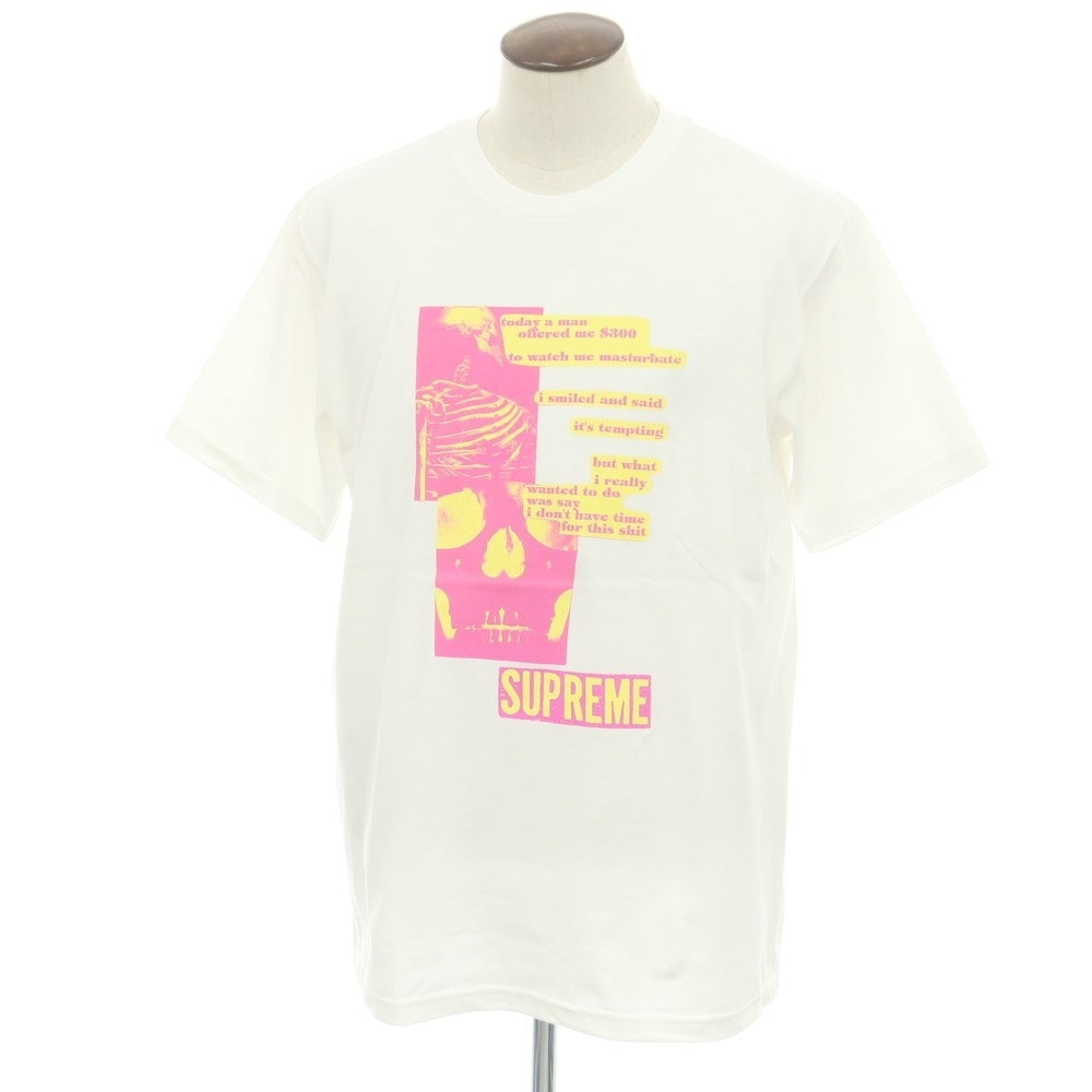 【中古】シュプリーム Supreme 2025年春夏 Anatomy Tee コットン クルーネック 半袖Tシャツ ホワイト【サイズL】【メンズ】