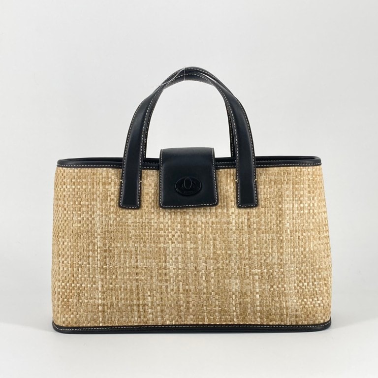 COACH(コーチ) ストロー レザー 6183 ハンドバッグ ベージュ