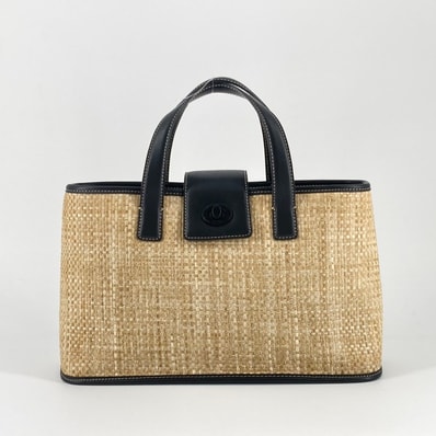 COACH(コーチ) ストロー レザー 6183 ハンドバッグ ベージュ