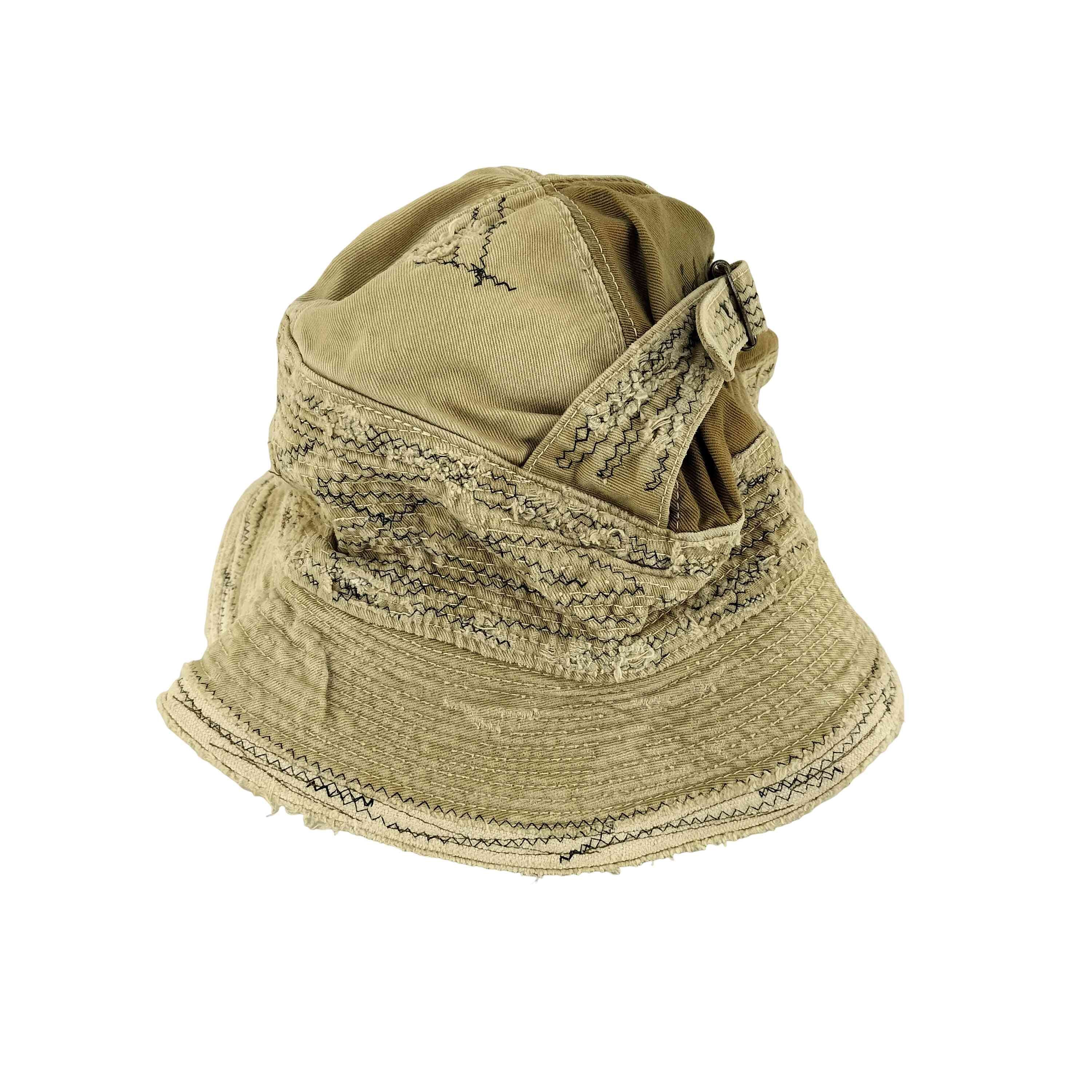 B (目立った傷や汚れなし)】ステッチデザインバケットハット