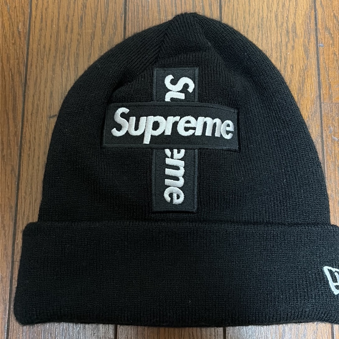Supreme New Era® Cross Box Logo Beanie "Black"