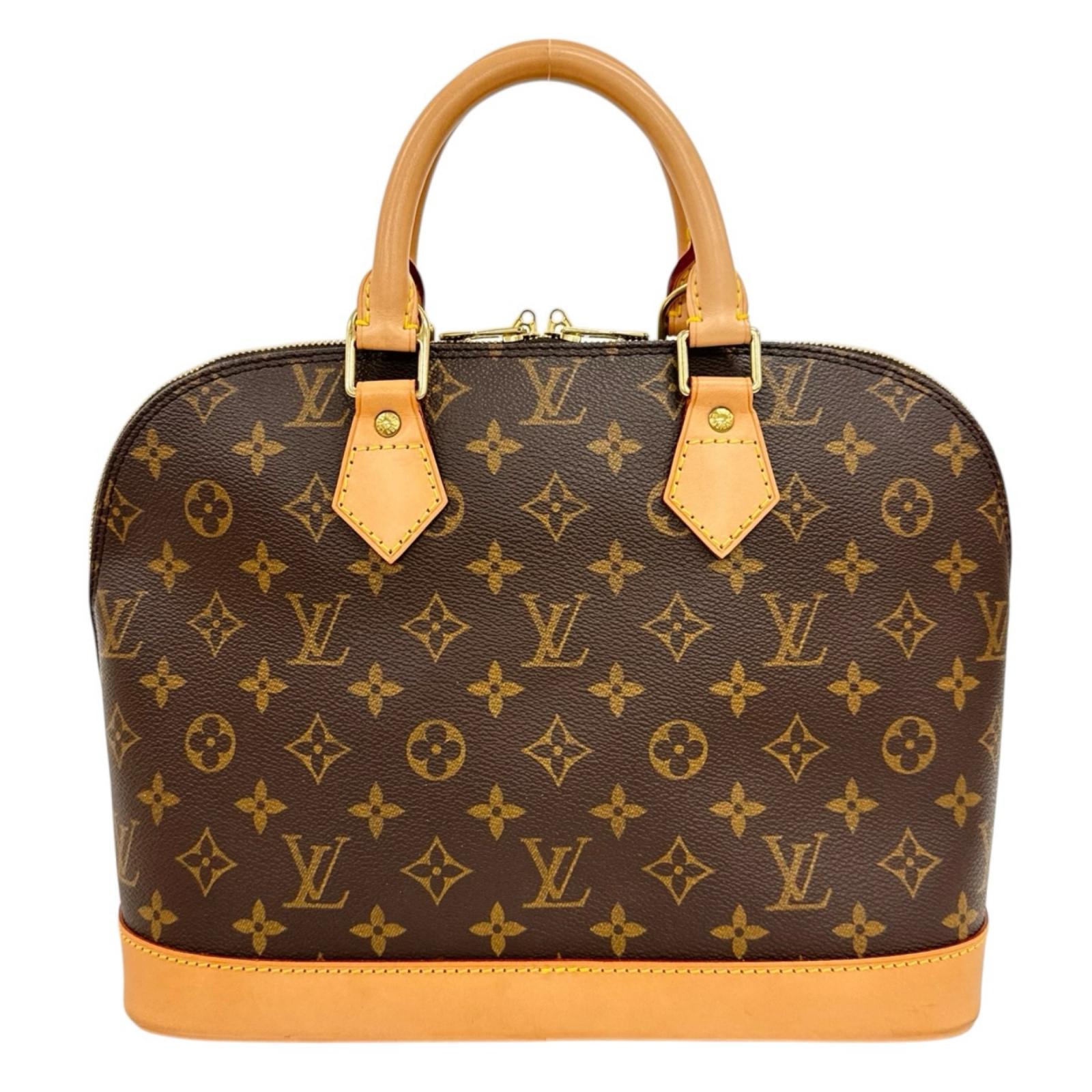 ルイヴィトン アルマ モノグラム ハンドバッグ モノグラムキャンバス M51130 ブラウン レディース LOUIS VUITTON  中古
