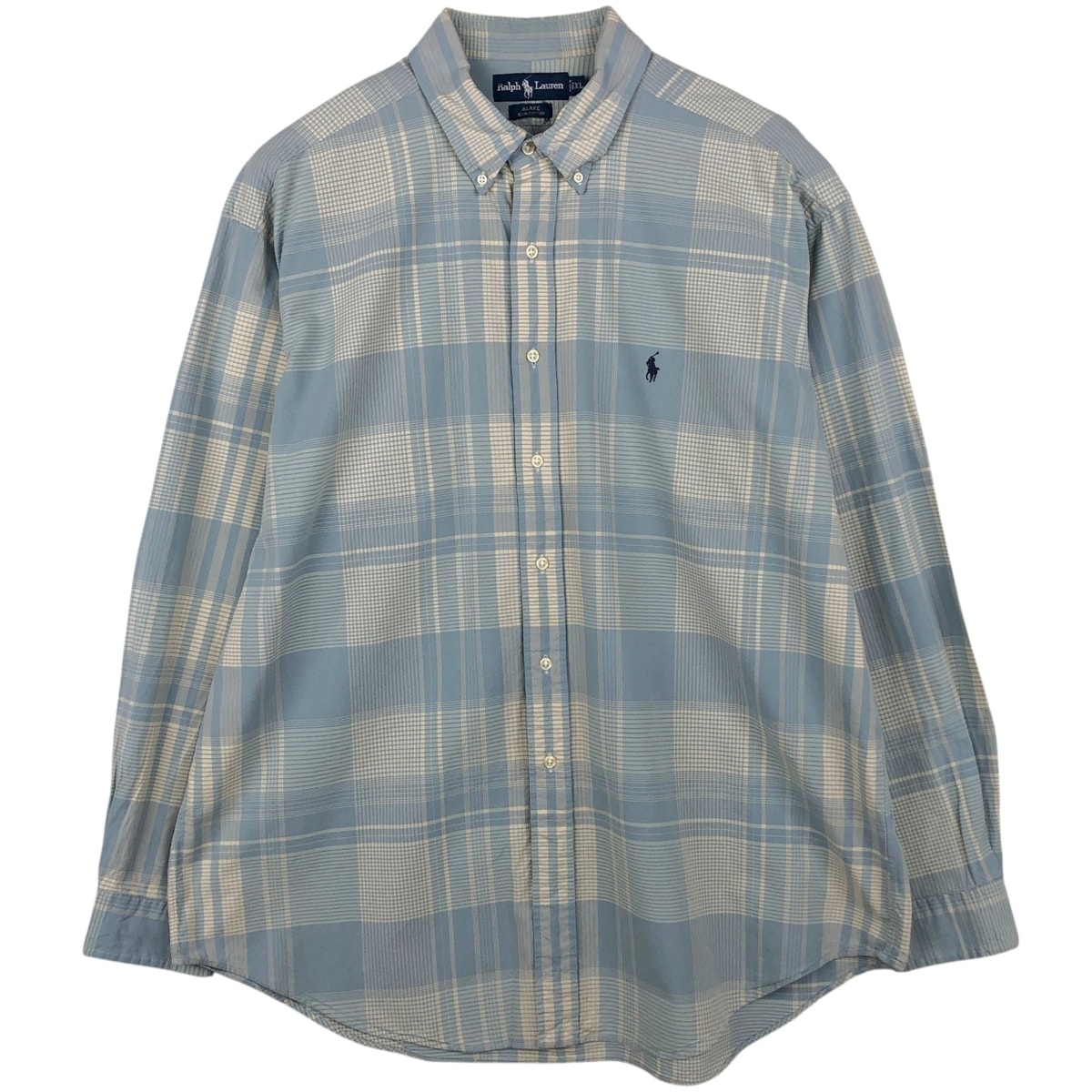 古着 ラルフローレン Ralph Lauren BLAKE 長袖 ボタンダウンチェックシャツ メンズXL相当/eaa634836