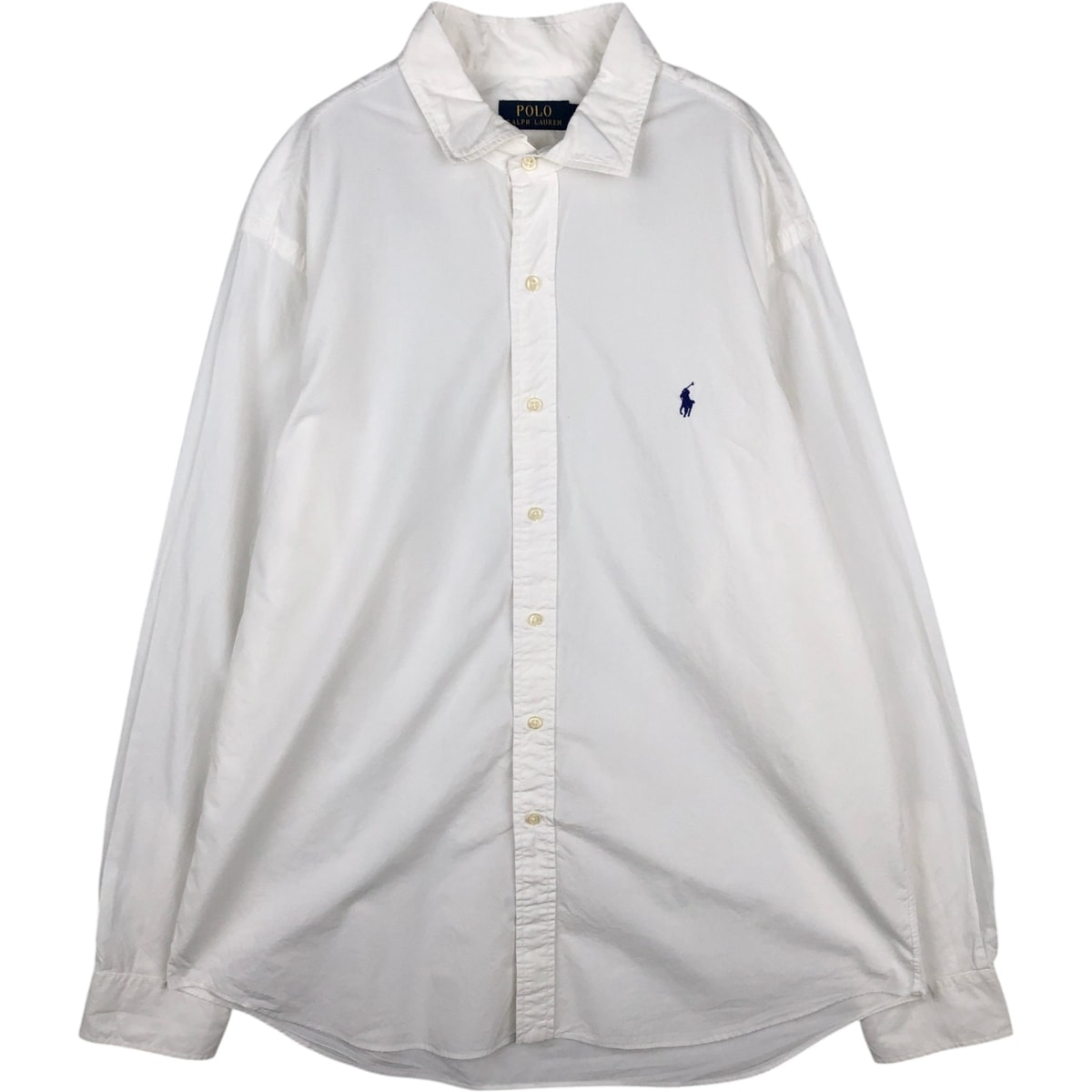 古着 ラルフローレン Ralph Lauren POLO RALPH LAUREN 長袖 コットンシャツ メンズXL相当/eaa628869