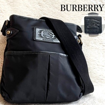 美品 BURBERRY バーバリー プローサム ノバチェック ショルダーバッグ