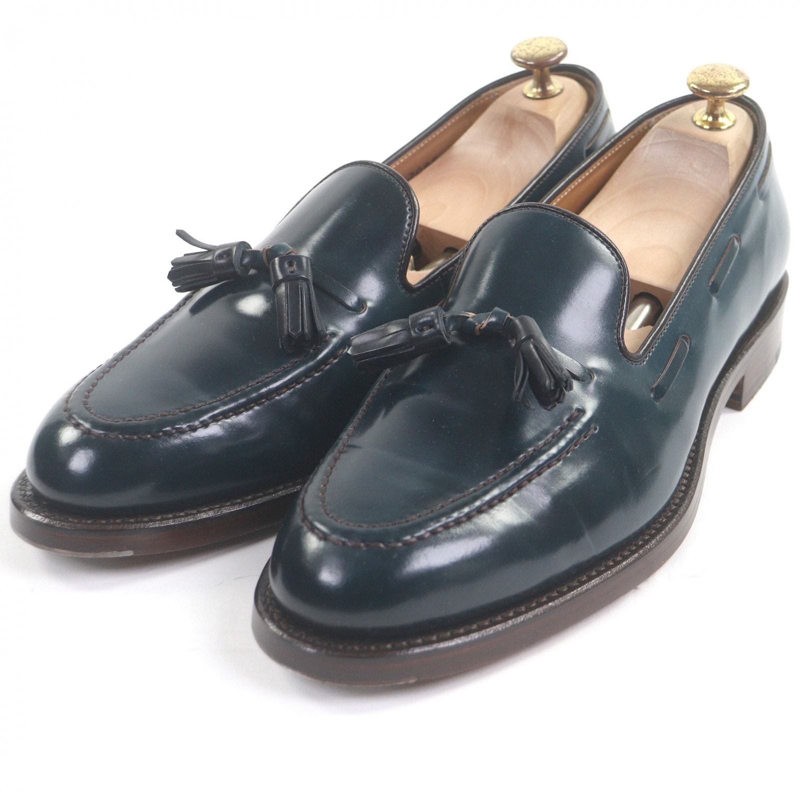 極美品 リーガル ローファー ダークグリーン系 メンズ 26 209S