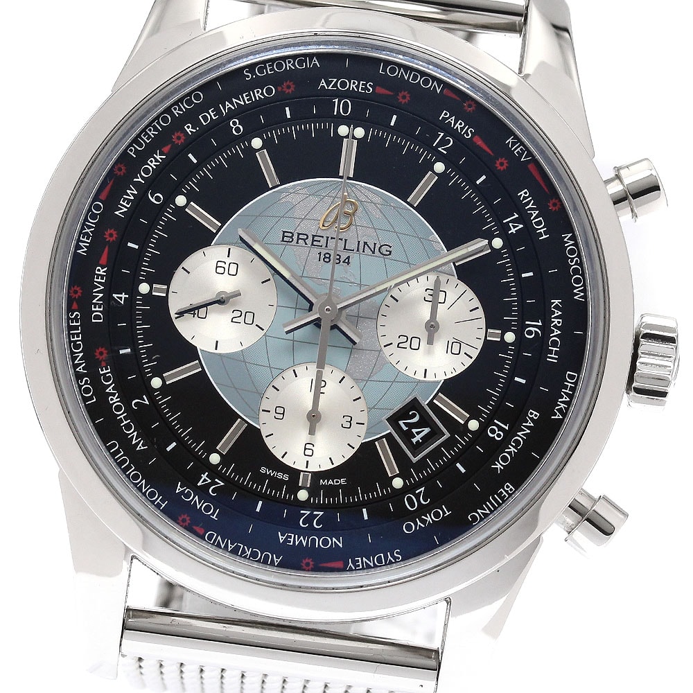 ブライトリング トランスオーシャン クロノグラフ ユニタイム メンズ 【中古】