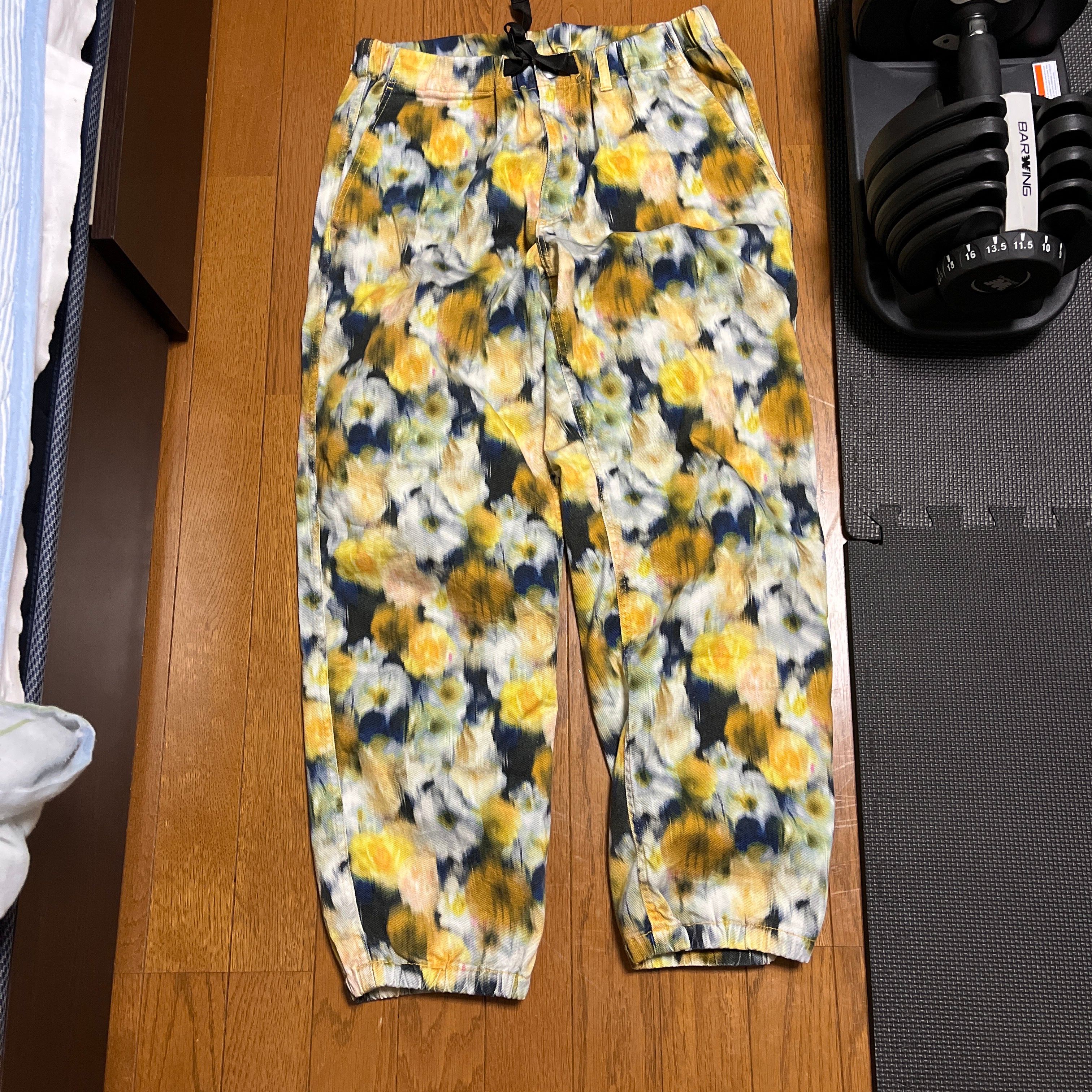 シュプリーム  リバティ フローラル ベルテッド パンツ "イエロー"