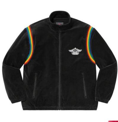 Supreme x HYSTERIC GLAMOUR Velour Track Jacket "Black"