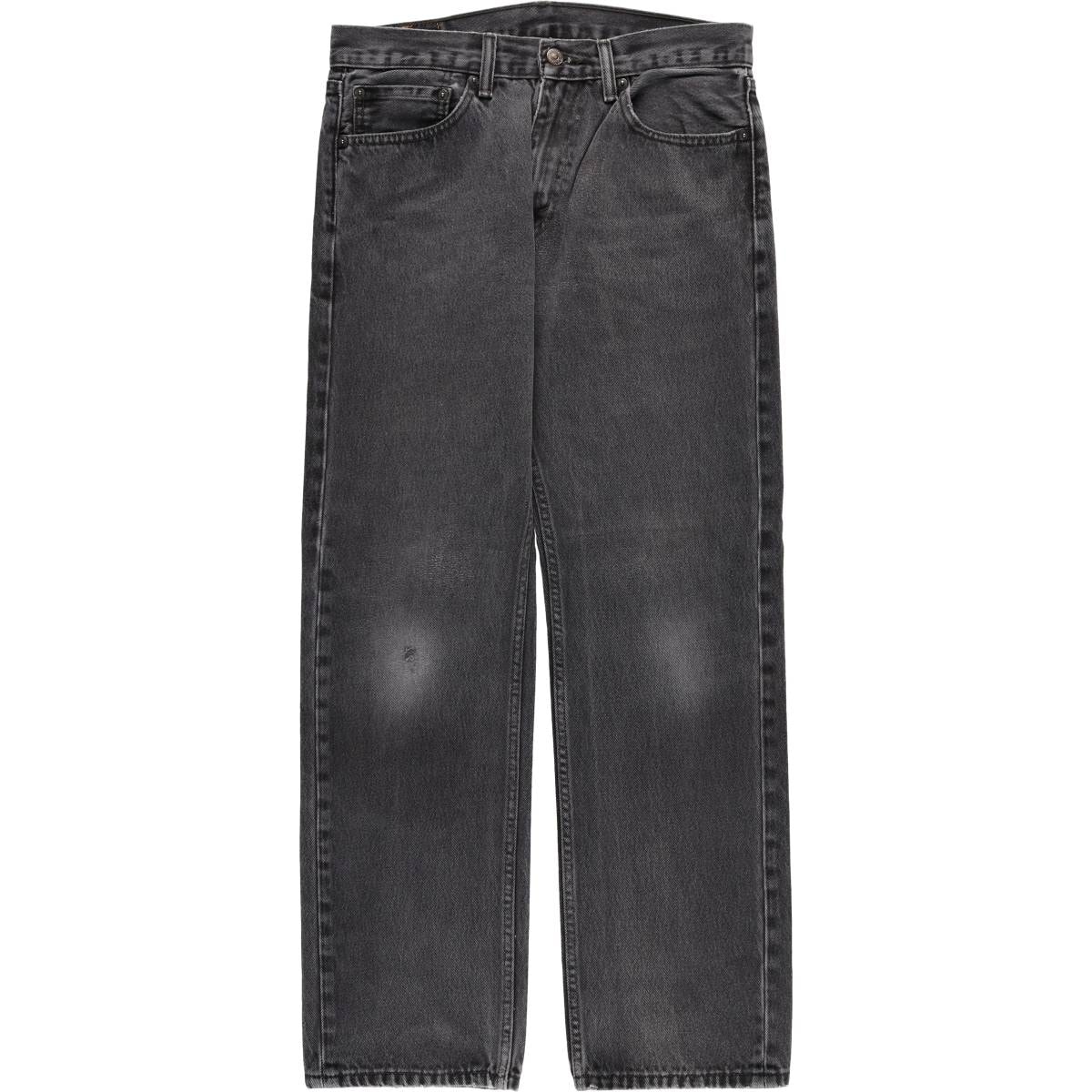 古着 リーバイス Levi's 505 ブラックデニム テーパードデニムパンツ メンズw32相当/eaa567434