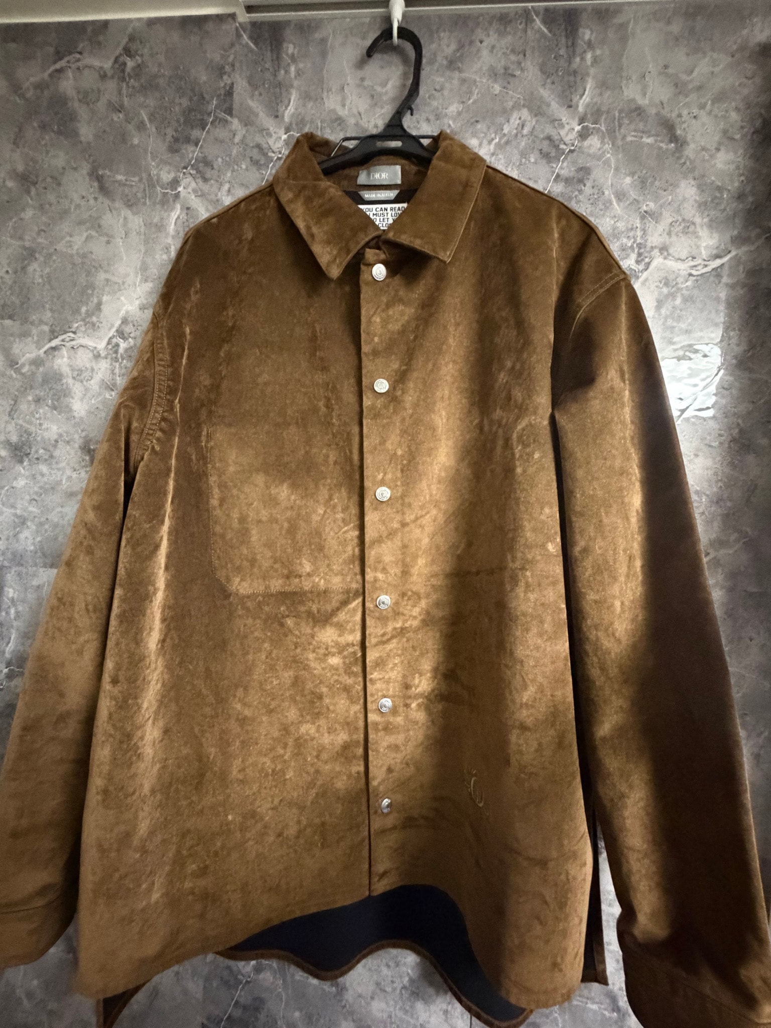 Dior x Cactus Jack Oversize Oversized Shirt "Mocha Brown"