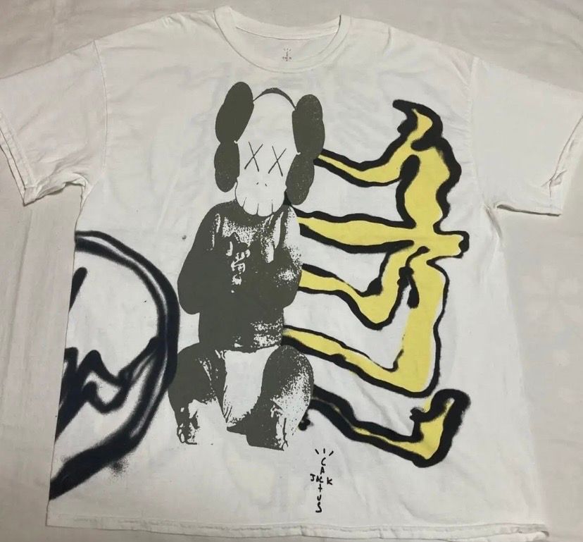 Travis Scott Cactus Jack x KAWS For Fragment Tee "White"
