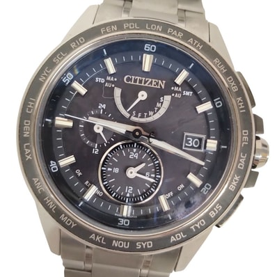CITIZEN シチズン H820-T020135 アテッサ エコドライブ 電波ソーラー メンズ 腕時計 C724