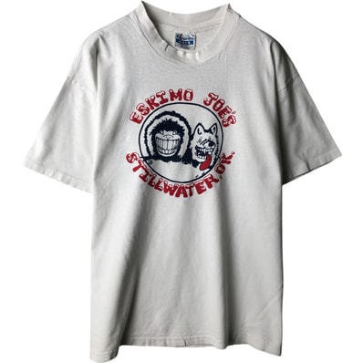 古着 80年代 ヘインズ Hanes Eskimo Joe's アドバタイジングTシャツ USA製 メンズXL相当 ヴィンテージ/eaa638212