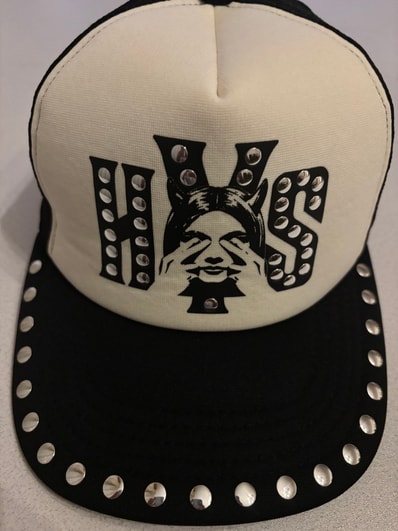 HYSTERIC GLAMOUR See No Evil Studded Mesh Cap "Black"