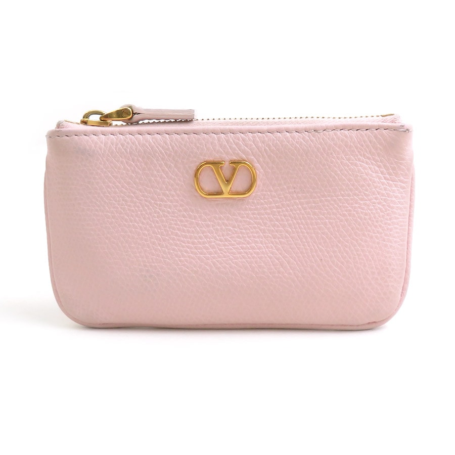 ヴァレンティノ ガラヴァーニ Valentino Garavani コインケース レザー ピンク レディース【中古】 56821a