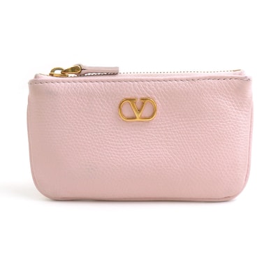 ヴァレンティノ ガラヴァーニ Valentino Garavani コインケース レザー ピンク レディース【中古】 56821a