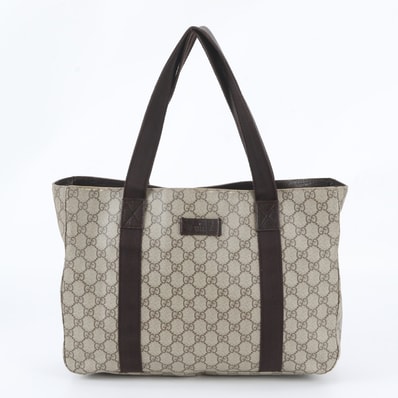 ■美品 グッチ GGスプリーム 141624 トート バッグ