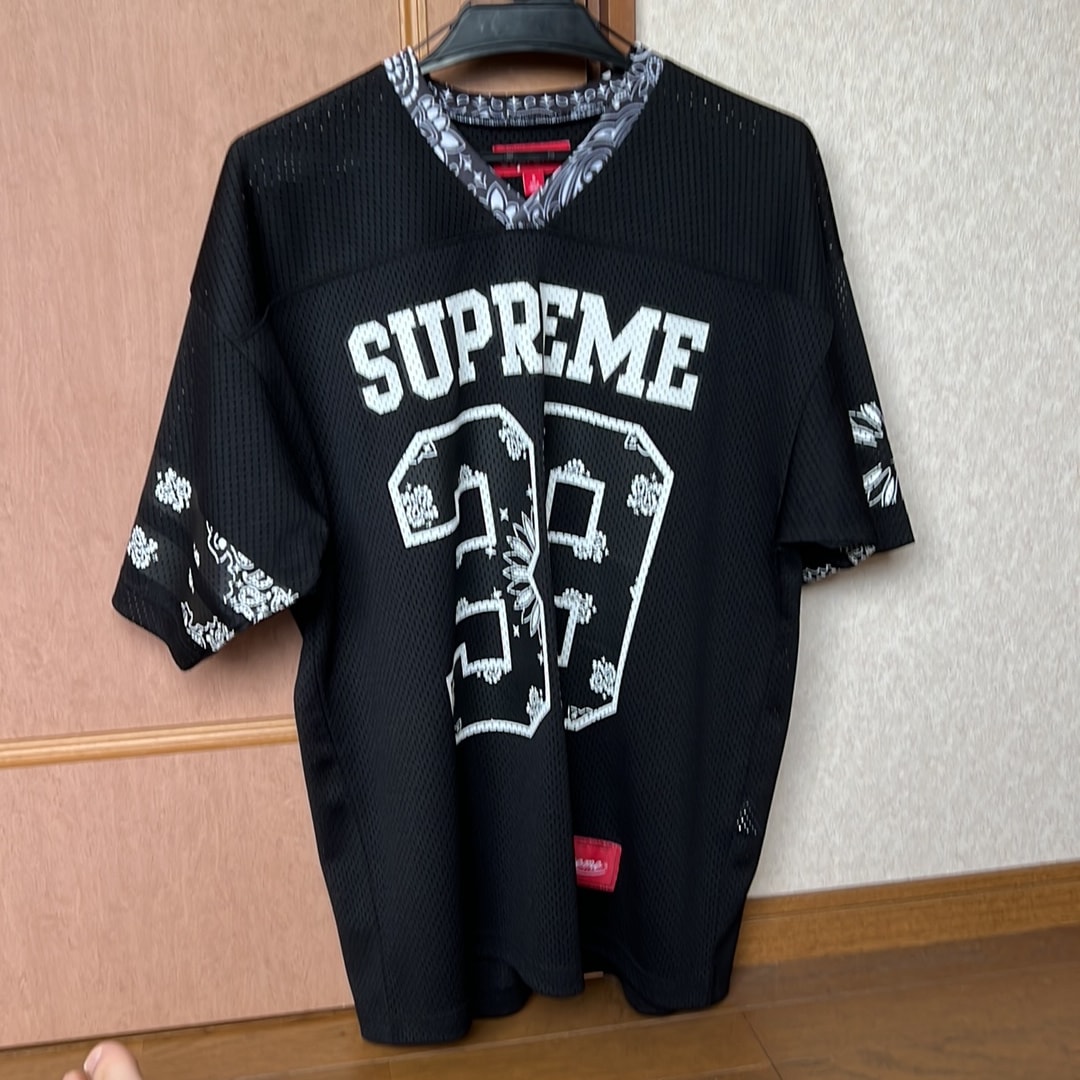 Supreme Bandana Football Jersey "Black"