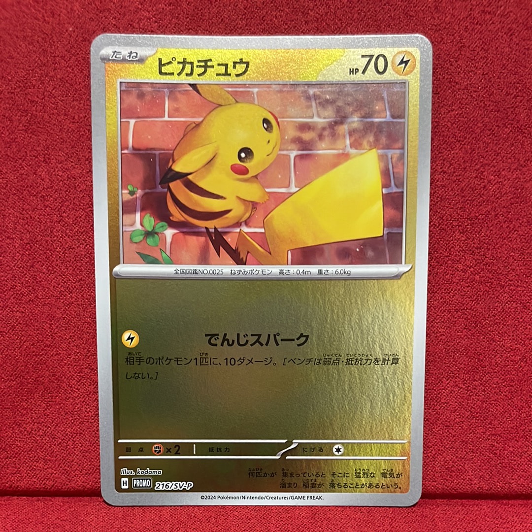 ピカチュウ P [SV-P 216](プロモカードパック「ポケカの夏がキタ!プロモカードGetキャンペーン!」)