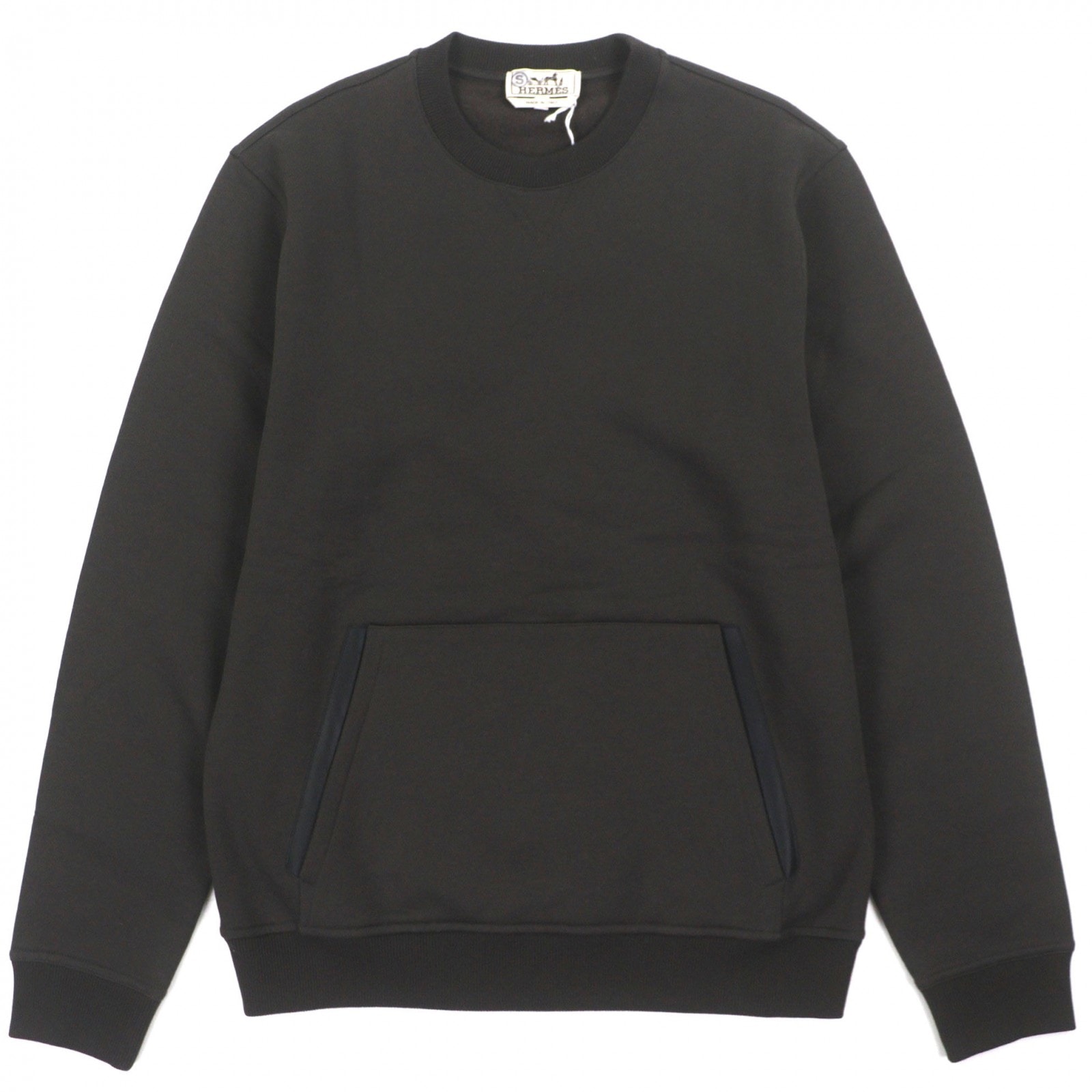 未使用品 エルメス スウェット チャコールグレー メンズ S