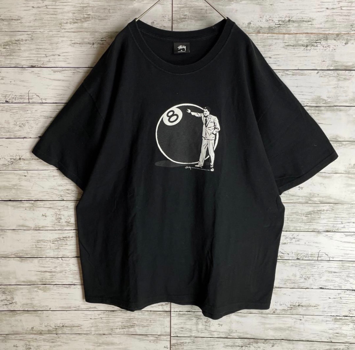 stussy 8 ball man T-shirt