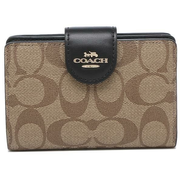 コーチ レザー 二つ折り財布 coach シグネチャー c0082-imcbi