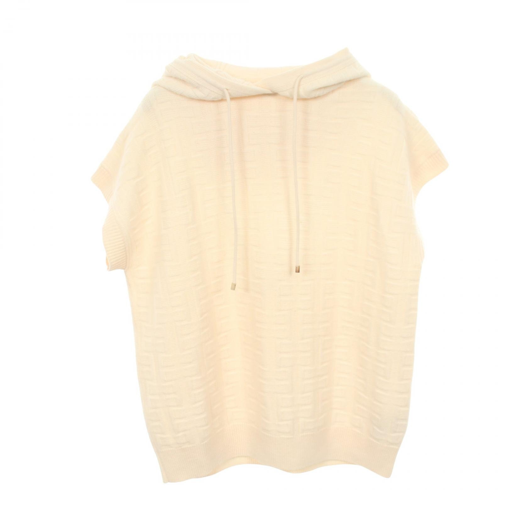 エルメス HERMES LOUNGEWEAR VOYAGE ニット パーカー 衣料品 トップス ウール レディース ホワイト系 2H2624DA 【中古】