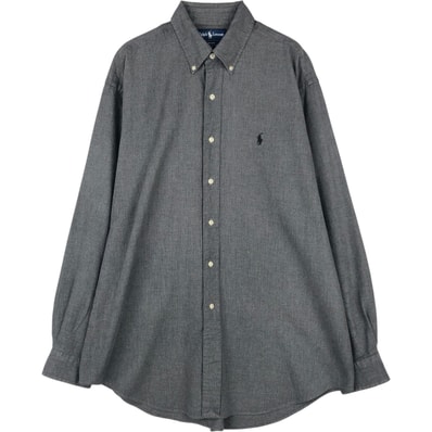 古着 ラルフローレン Ralph Lauren BLAKE 長袖 ボタンダウンシャツ メンズL相当/eaa649245