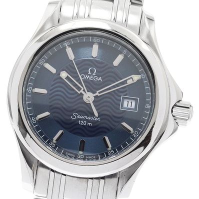 ★保 オメガ シーマスター120 デイト 2571.81 レディース 【中古】
