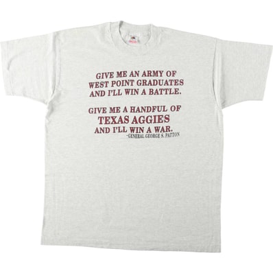 古着 90年代 フルーツオブザルーム FRUIT OF THE LOOM メッセージプリントTシャツ USA製 メンズXL相当 ヴィンテージ/eaa669828