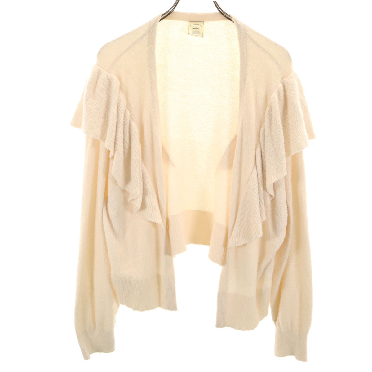 gelato pique ジェラートピケ 長袖 スムーズィーフリル カーディガン F アイボリー ルームウェア ジェラピケ