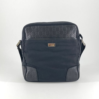 GUCCI(グッチ) グッチシマ ナイロン 162783 ショルダーバッグ ブラック