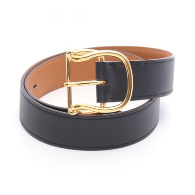 エルメス HERMES サルト32 ベルト 衣料品 レザー U刻印(2022年製造) レディース ブラック系 UFM420PM 【中古】