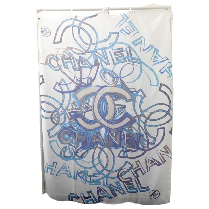 シャネル ストール シルク ホワイト レディース【中古】【ABランク】