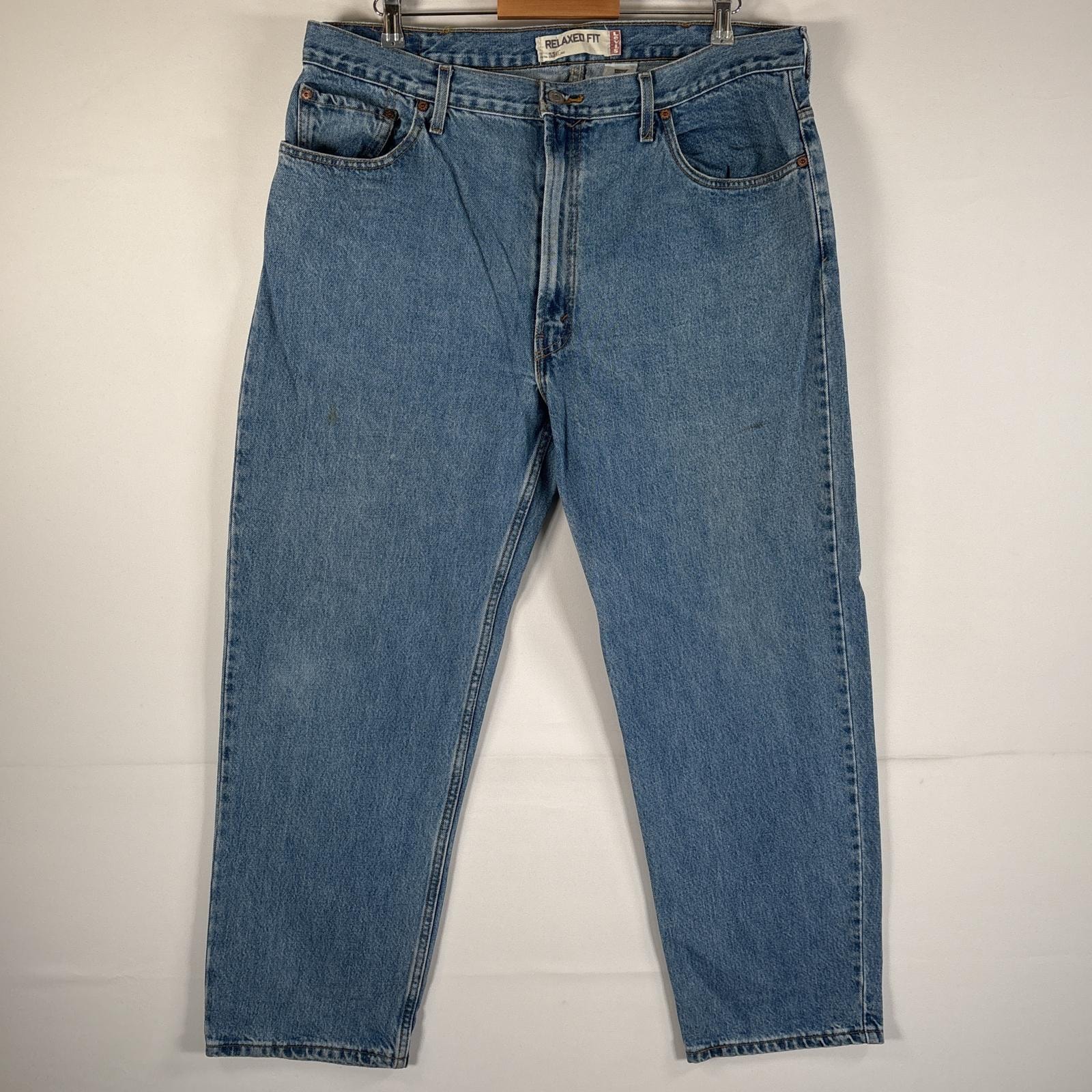 古着 リーバイス Levi's デニムパンツ 550 ブルーデニム ジーンズ ジーパン テーパード 大きいサイズ リラックスフィット w40 L30 ブルー メンズ