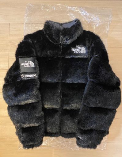 Supreme x The North Face Faux Fur Nuptse Jacket "Black"