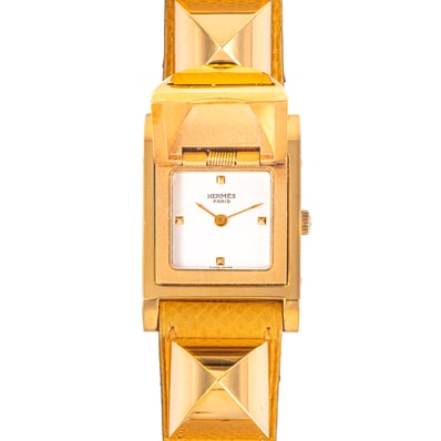HERMES エルメス メドール ME1.201 SS/GP【中古】