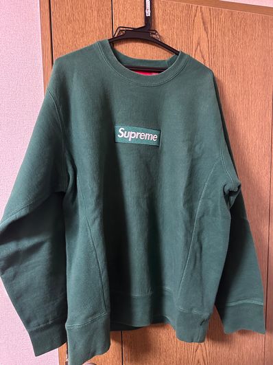 Supreme Box Logo Crewneck Sweatshirt "Green" (18FW)