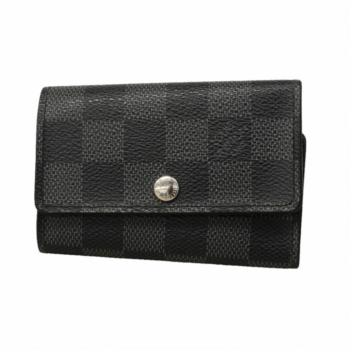 ★SALE【6cb2751】ルイヴィトン キーケース ダミエ・グラフィット ミュルティクレ6 N62662 ブラック グレー【中古】メンズ
