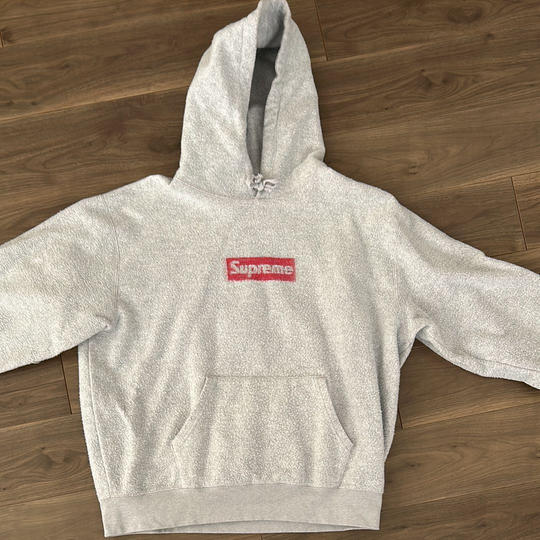 Supreme Inside Out Box Logo Hooded Sweatshirt "Heather Grey"