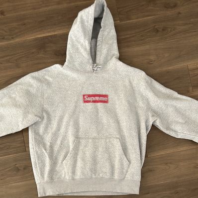 Supreme Inside Out Box Logo Hooded Sweatshirt "Heather Grey"